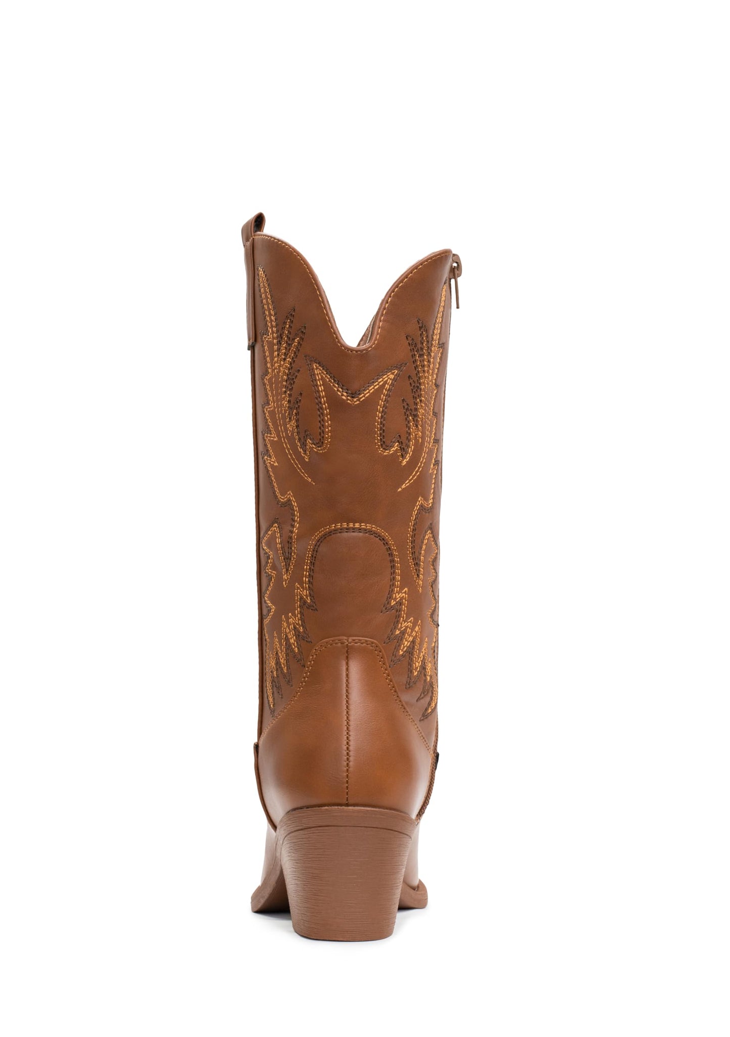 IUV Cowboy Boots For Women Western Cowgirl Boots Pull On Pointy Toe Mid Calf