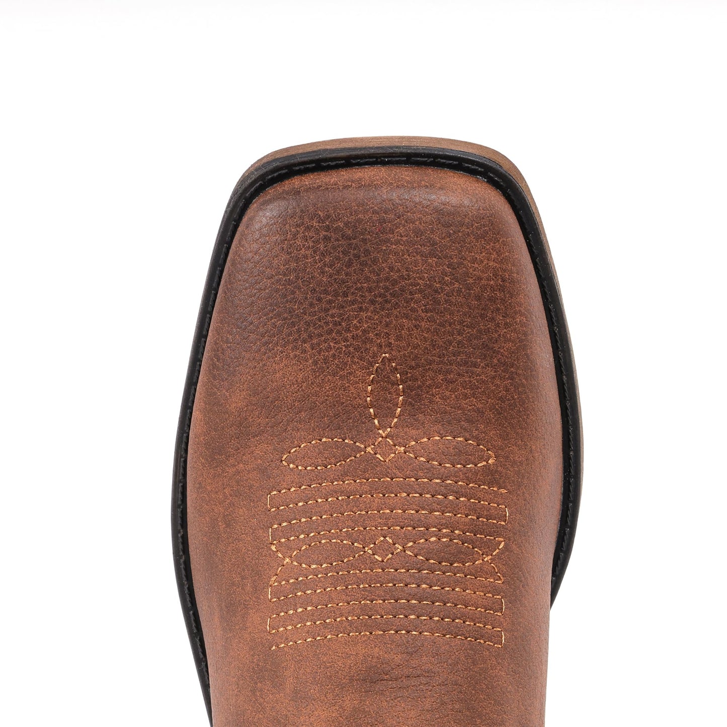 IUV Cowboy Boots For Women Square Toe Western Boots Mid Calf Cowgirl Boots Pull On Fashion Embroidered Cowboy Boots